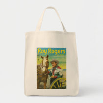 ROY ROGERS Tote Bag 1951 Comics Cowboy TRIGGER