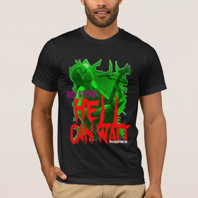 ROY STONE HELL CAN WAIT T-SHIRT MENS (Front)