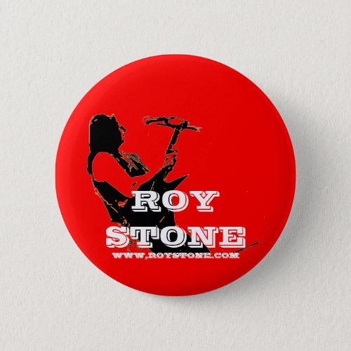 ROY STONE RED LOGO BADGE PINBACK BUTTON