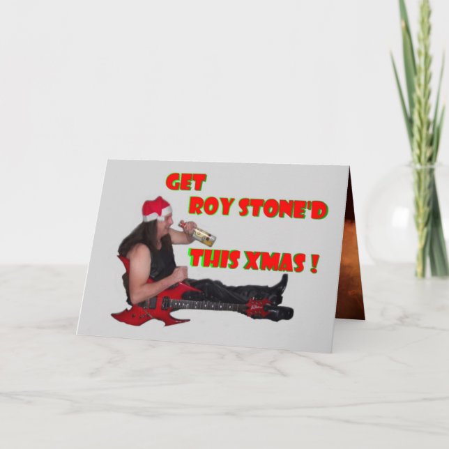 ROY STONE WHISKY XMAS CARD (Front)