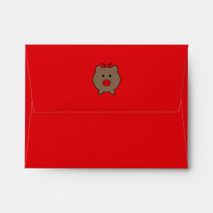 Roy the Christmas Pig ~ Funny Envelope