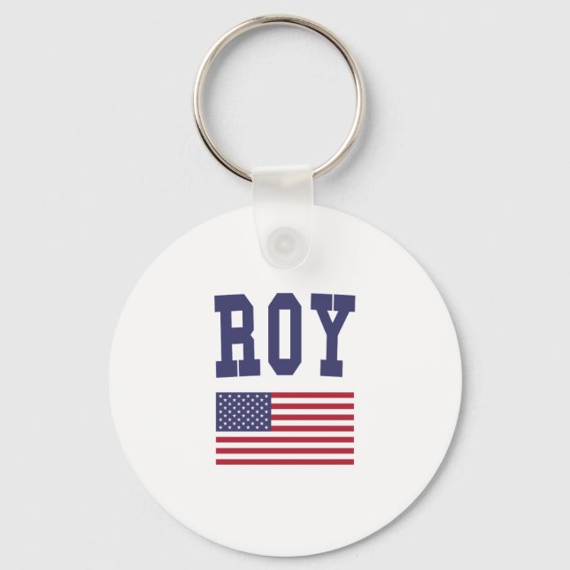 Roy US Flag Keychain (Front)