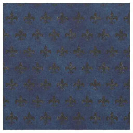 ROYAL1 BLACK MARBLE & BLUE GRUNGE FABRIC