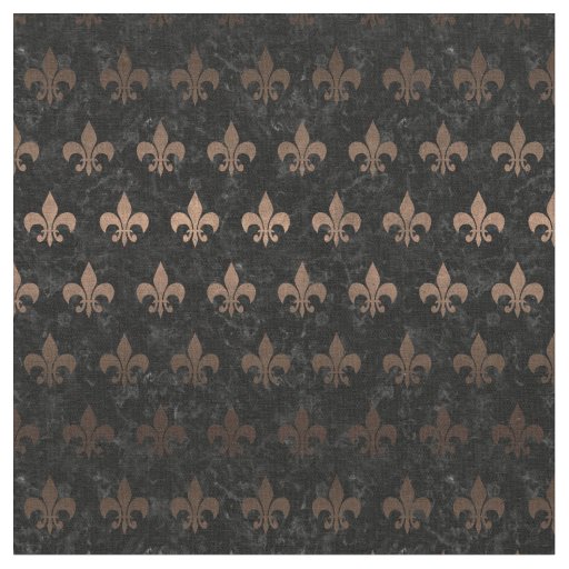 ROYAL1 BLACK MARBLE & BRONZE METAL (R) FABRIC