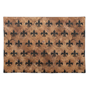 ROYAL1 BLACK MARBLE & BROWN STONE PLACEMAT