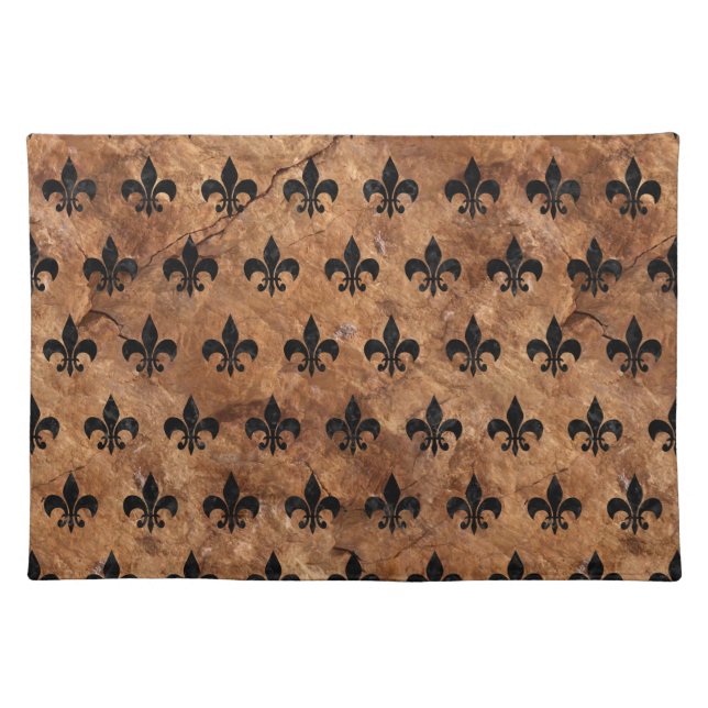 ROYAL1 BLACK MARBLE & BROWN STONE PLACEMAT (Front)