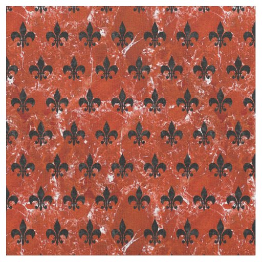 ROYAL1 BLACK MARBLE & RED MARBLE FABRIC