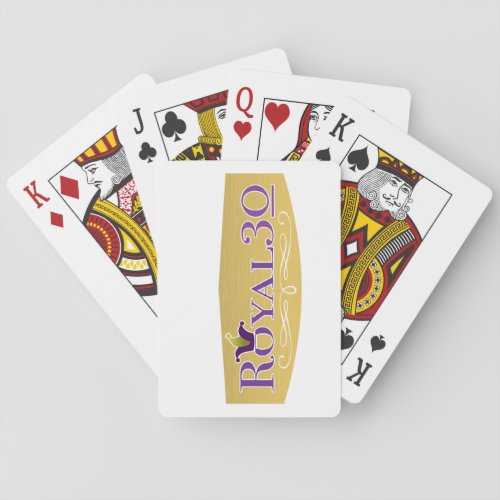 Royal 30 Logo Poker Cards