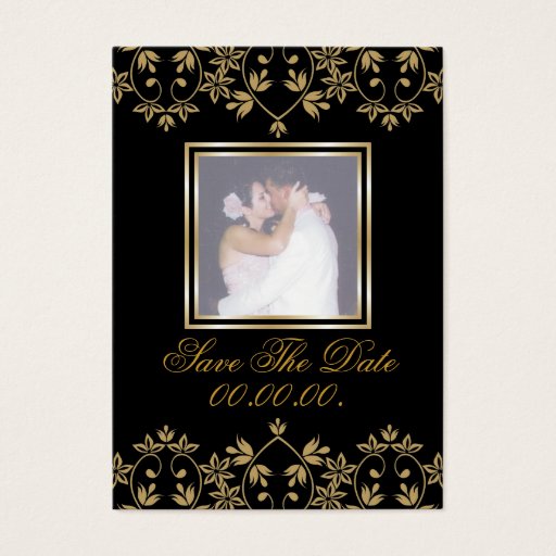 Customizable Royal Affordable  Save The Date Photo Cards Business Card