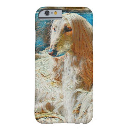 Royal Afghan Hound Oil Portrait Barely There iPhone 6 Case