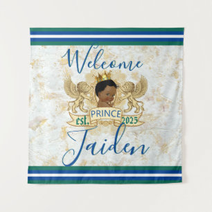 Royal African Prince Elegant Monogram Backdrop