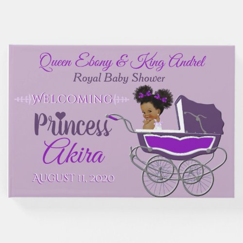 Royal African PrincessPurple  Lavender Photo Guest Book