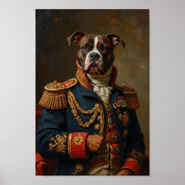 Royal American Eskimo Dog Portrait Poster (Front)