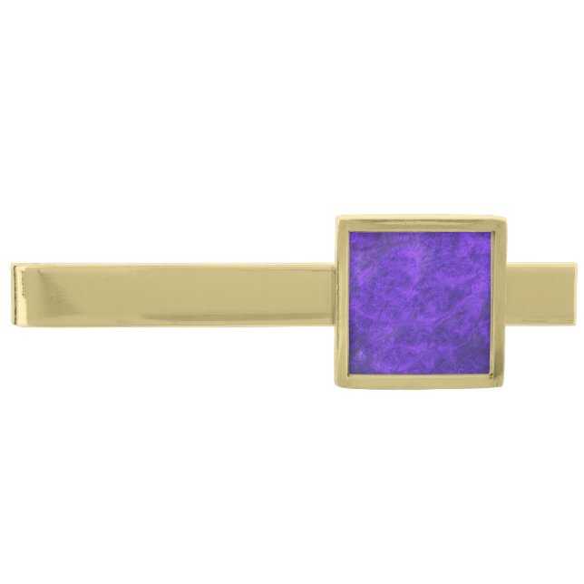 Royal Amethyst Purple Modern Tie Bar (Front)