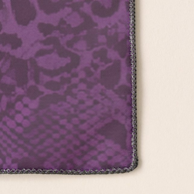 Royal Amethyst Wild Texture Pattern Scarf (Detail)