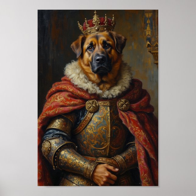 Royal Anatolian Shepherd Portrait Poster (Front)