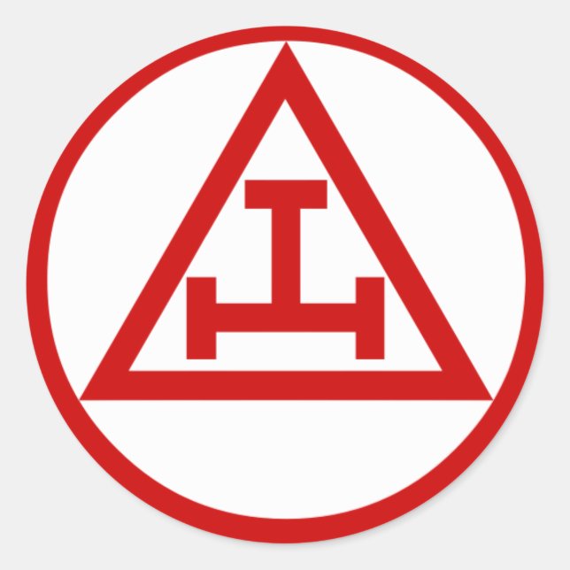 Royal Arch Chapter Classic Round Sticker (Front)