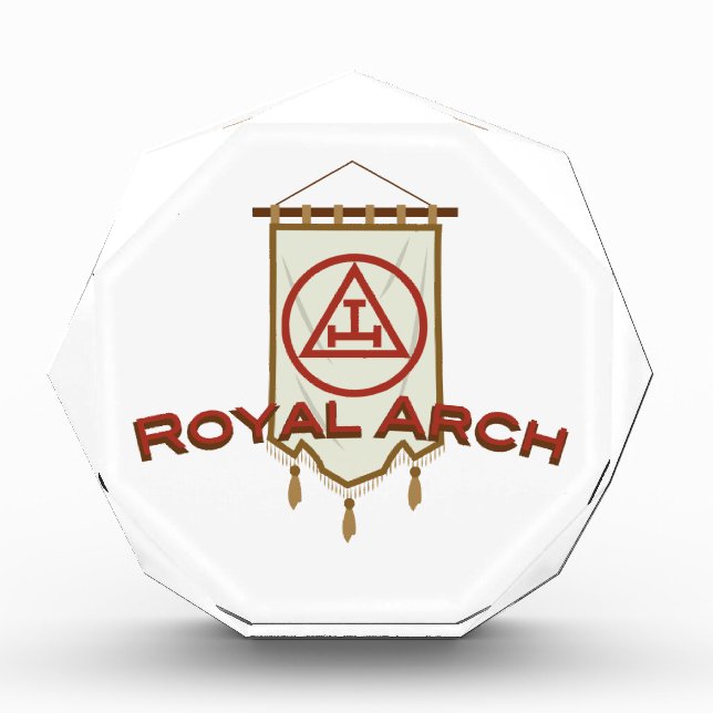 Royal Arch Freemason Banner Acrylic Award (Front)