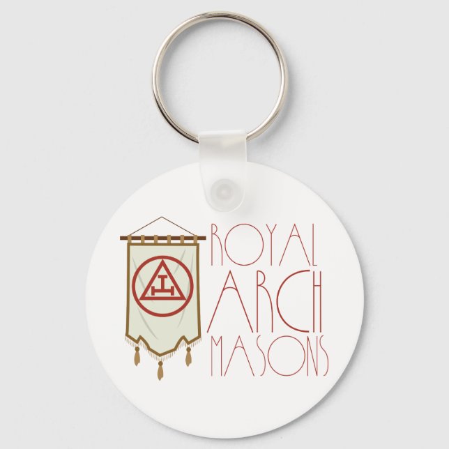 Royal Arch Freemason Banner Keychain (Front)