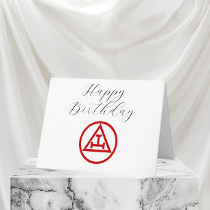 Royal Arch Freemason Masonic Mason Birthday Thank You Card