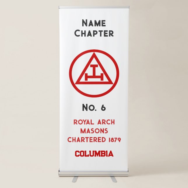 Royal Arch Freemasonry Freemasons Retractable Banner (Front)