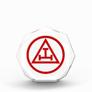 ROYAL ARCH MASONS CIRCULAR ACRYLIC AWARD