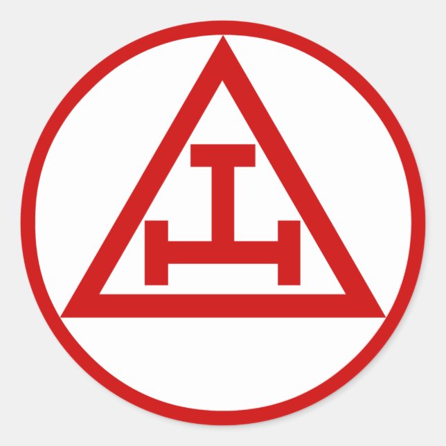 Royal Arch Masons, NOT WATERPROOF Classic Round Sticker (Front)