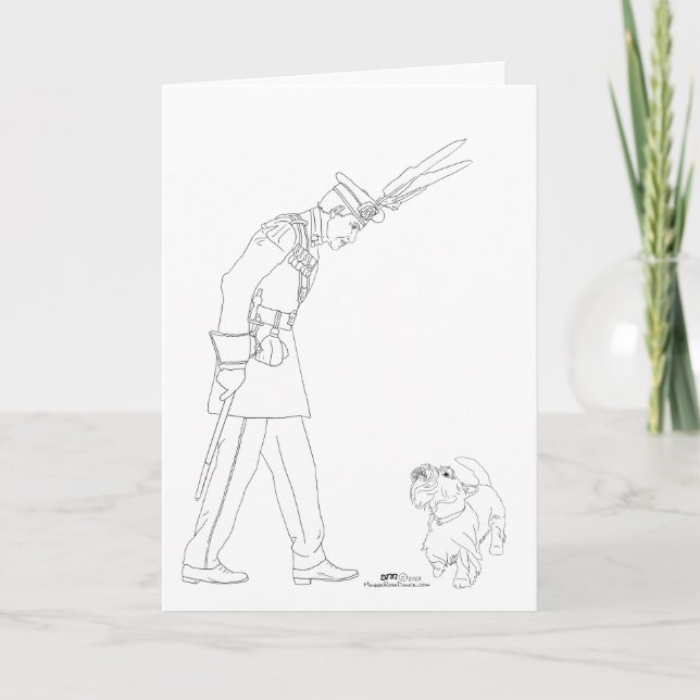 Royal Archer and Scottie Dog Card (Front)