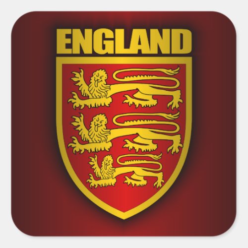Royal Arms of England Square Sticker