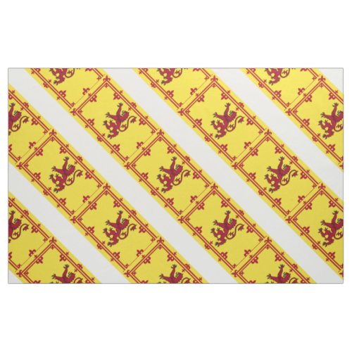 Royal Arms of Scotland Flag Pattern Fabric