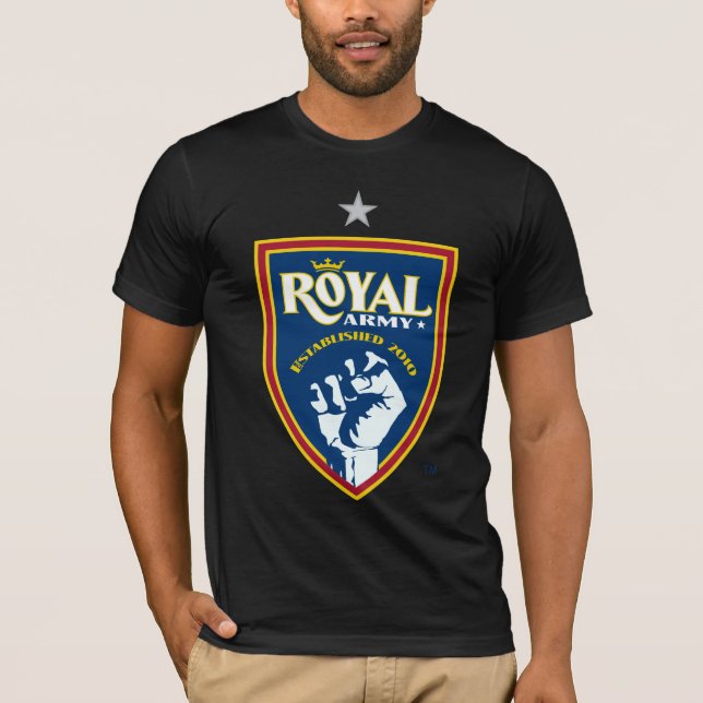 Royal Army Logo Dark Mens T-Shirt (Front)