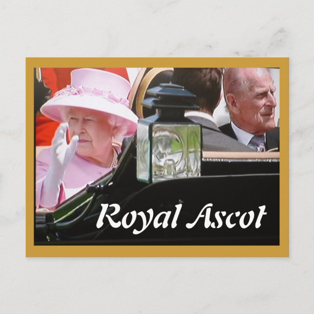 Royal Ascot Diamond Jubilee portrait postcard (Front)
