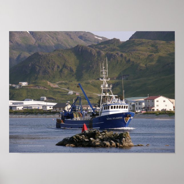 Royal Atlantic, Fishing Trawler in Dutch Harbor Poster (Front)