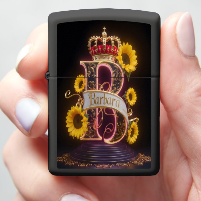 Royal B, Sun-Kissed Barbara Zippo Lighter (In Hand)