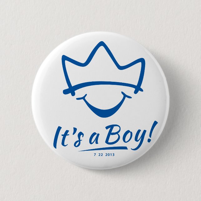 Royal baby born button (Front)