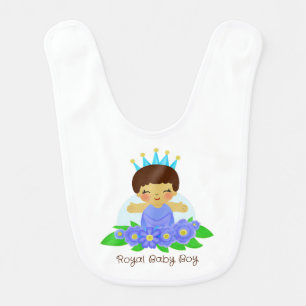 Royal baby boy baby bib