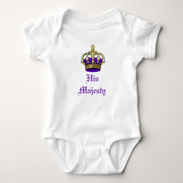 Royal Baby Crown Prince or Princess Creeper (Front)