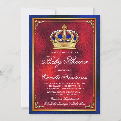 Royal Baby Shower  Invitation