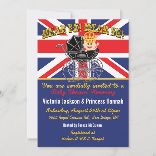 Royal Baby Shower Invitation
