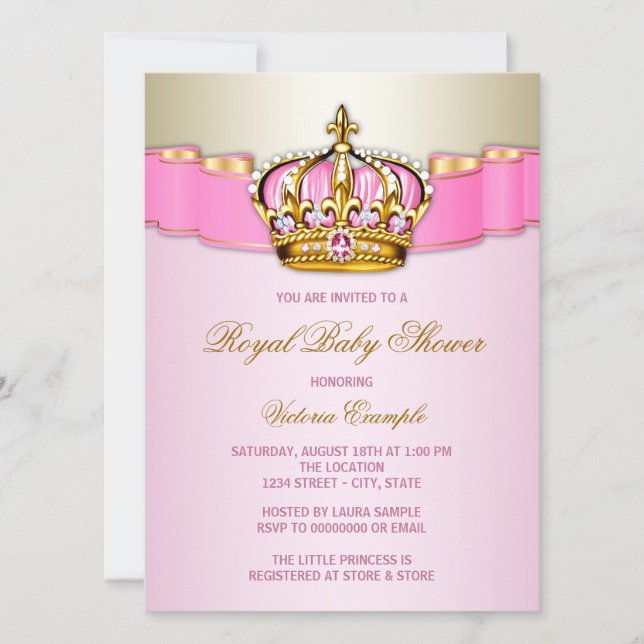 Royal Baby Shower Invitation (Front)