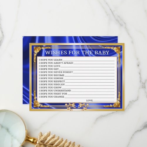 Royal Baby Shower Wishes for the Baby Card