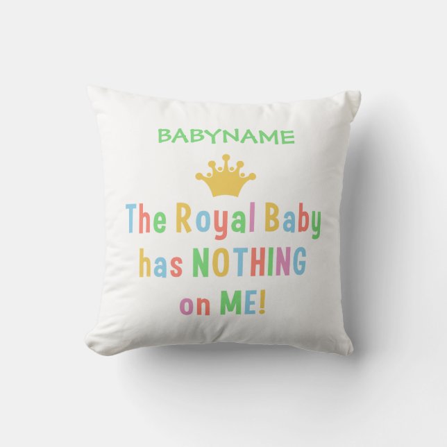 Royal Baby throw pillow (Front)