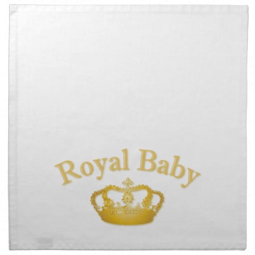 Royal Baby with Golden Crown Napkin