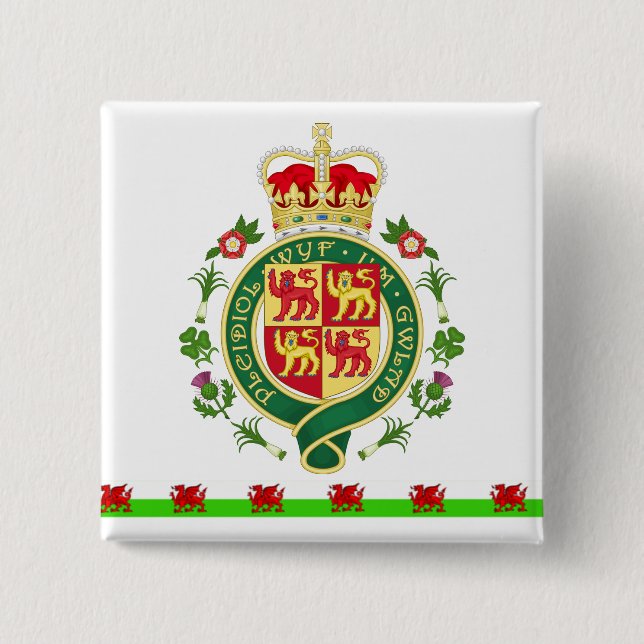 Royal Badge of Wales Button (Front)