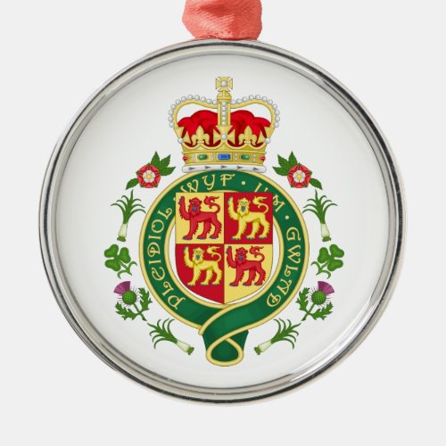 Royal Badge of Wales Metal Ornament