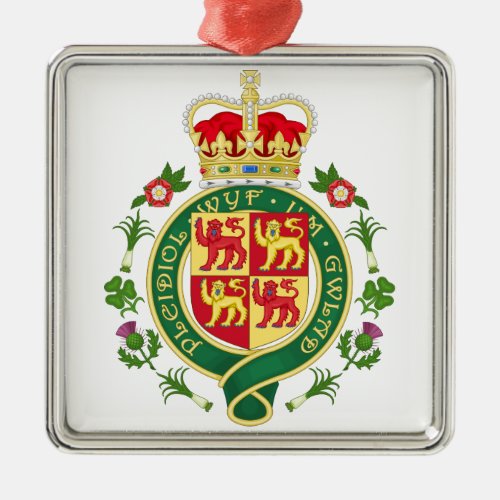 Royal Badge of Wales Metal Ornament