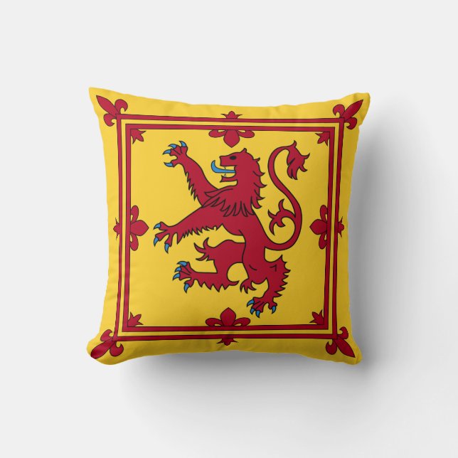 Royal Banner - Scotland Throw Pillow (Front)