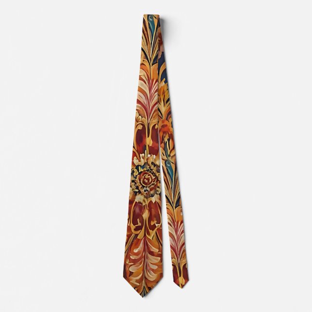 Royal Baroque Floral Neck Tie (Front)