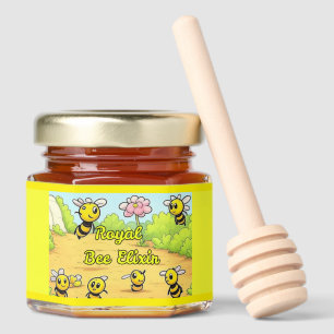 Royal Bee Elixir - A Sweet Adventure Honey Jar Favors