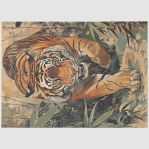 Royal Bengal Tiger Walking Tissue Paper